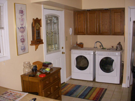 Laundry was located in kitchen before…