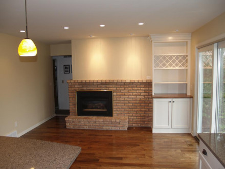 Fireplace & Dinette Area After