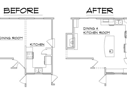 Before and After Floor Plans