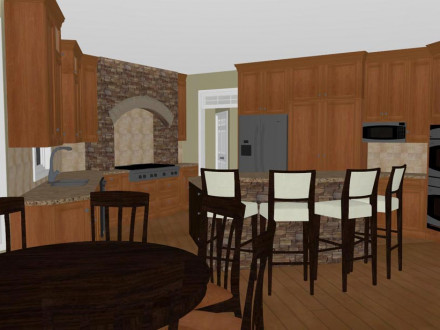 Design of Kitchen Dining Area
