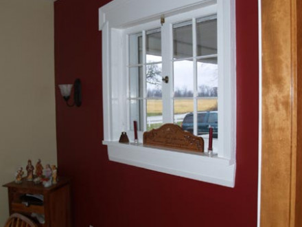 Old Kitchen window becomes New Dining window