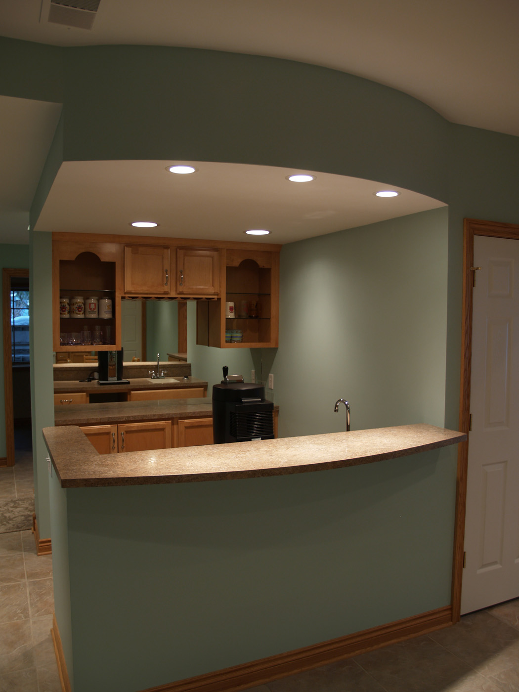 Closet Under Stairs To Right Of Wet Bar Pennings Sons