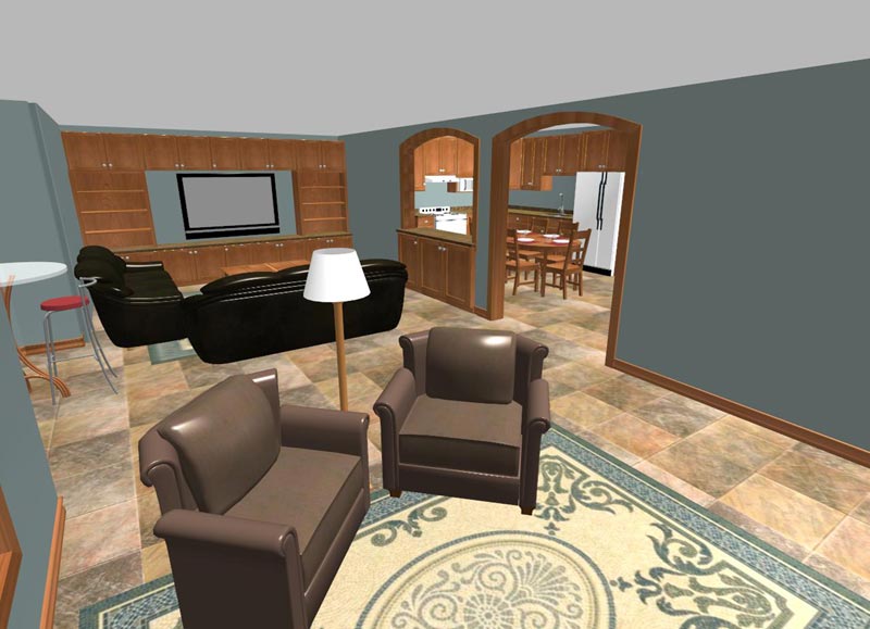 Home Theater 3d Design Concept Rendering Pennings Sons
